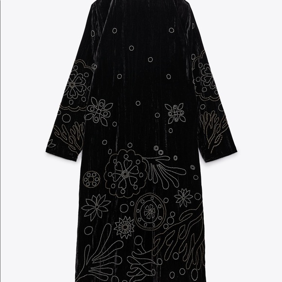 ZARA EMBROIDERED KIMONO COAT LIMITED EDITION - Picture 4 of 7
